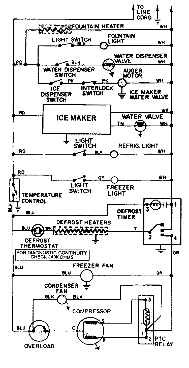 WIRING INFORMATION Diagram and Parts List for GS20A7D3V  Maytag Refrigerator