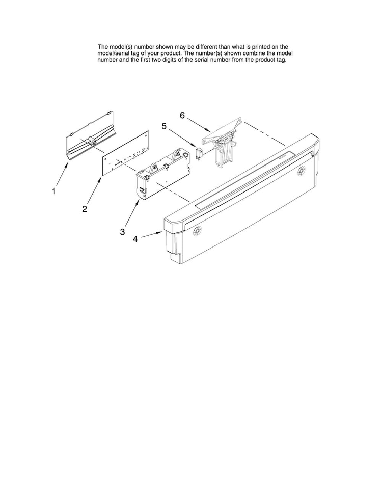 Control Panel Parts Diagram and Parts List for MDBH945AWW2  Maytag Dishwasher