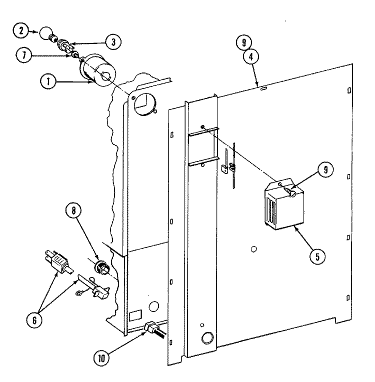 BODY (REAR) Diagram and Parts List for CWGA200AAB  Maytag Wall Oven