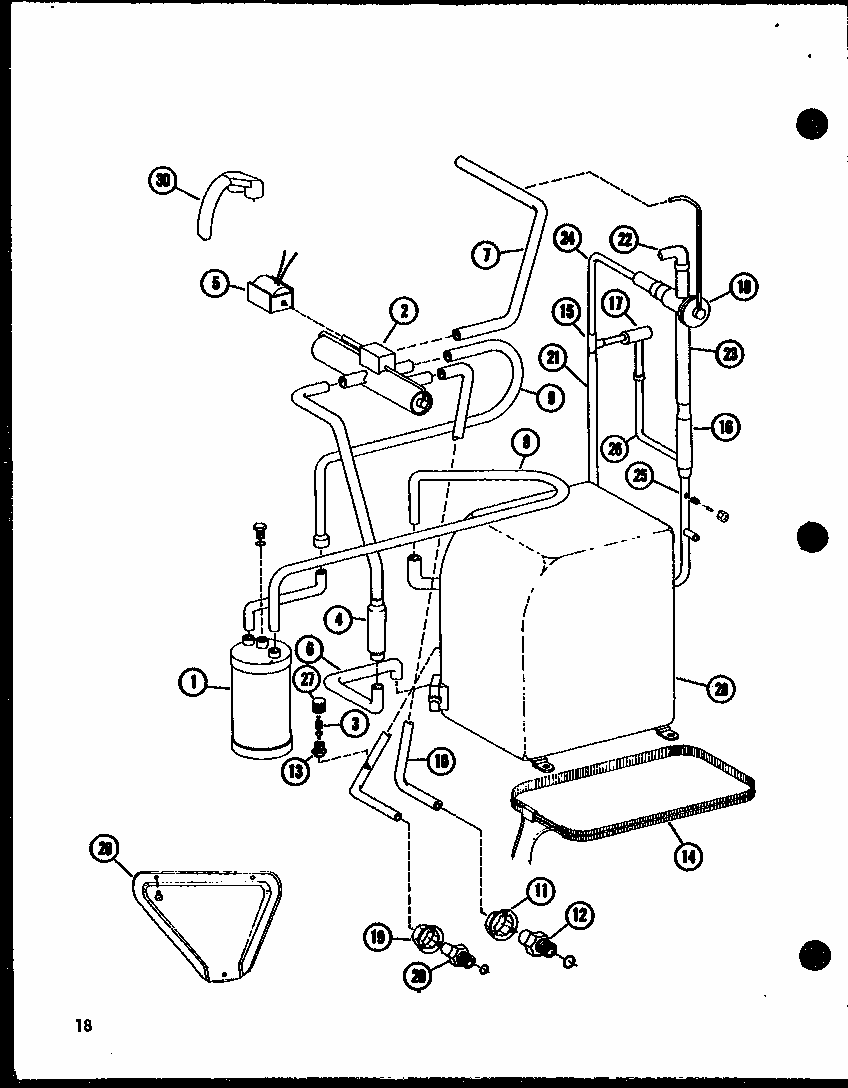 (rhq48-001/p55201-47c) (rhq48-003/p55201-48c) (rhq48-001/p55201-49c) (rhq48-003/p55201-50c) (rhq60-001/p55201-51c) (rhq60-003/p55201-52c) Diagram and Parts List for RHA48-003 P55201-50C Amana Air Conditioner