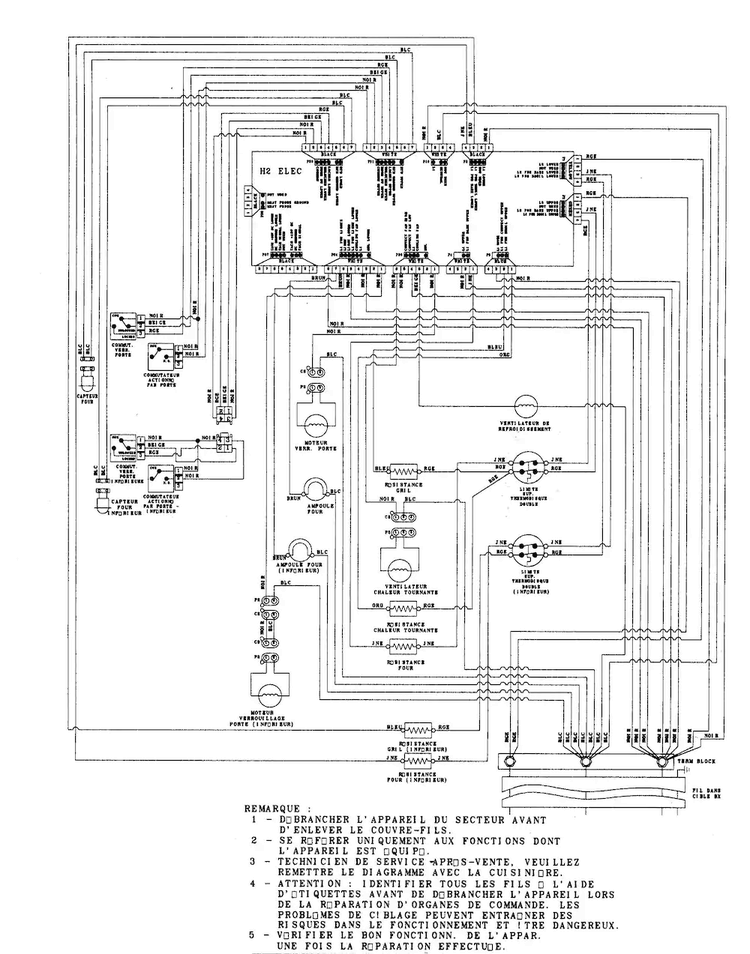 Wiring Information Diagram and Parts List for JJW8430DDB  Jenn-Air Wall Oven