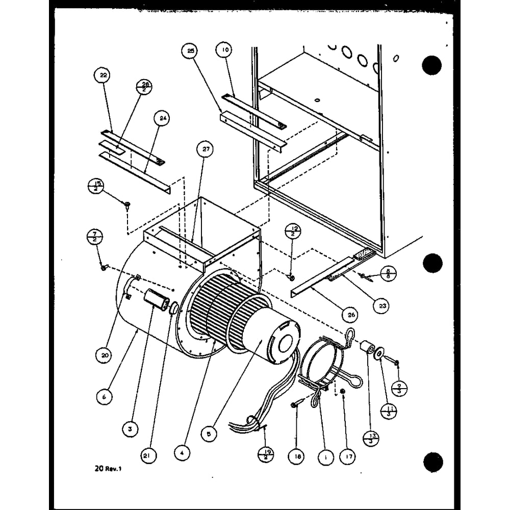 Diagram 2 Diagram and Parts List for GUI090B30AB P1158604F Amana Furnace