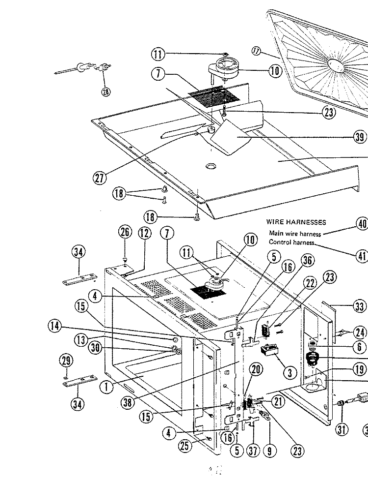 CAVITY Diagram and Parts List for EW224  Hardwick Microwave