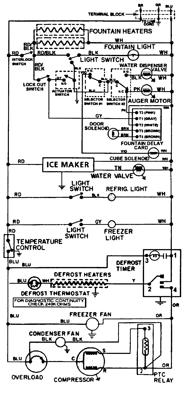 WIRING INFORMATION Diagram and Parts List for SILVER24  International Refrigerator