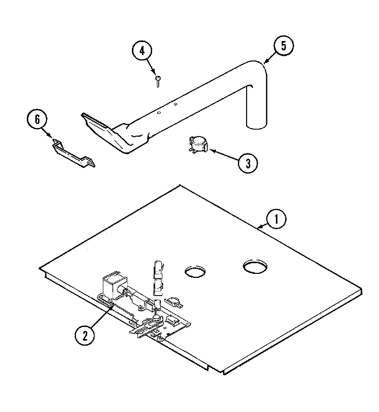 INTERNAL CONTROLS Diagram and Parts List for W2451B  Jenn-Air Wall Oven