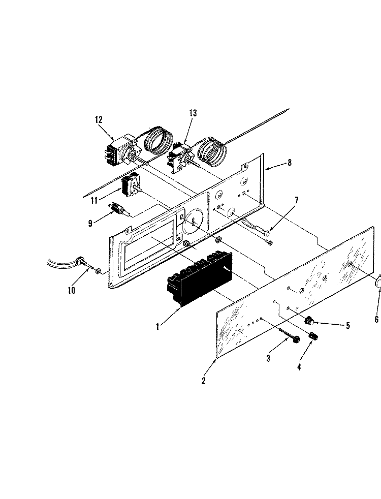 CONTROL PANEL Diagram and Parts List for EPE7-11819AE  Hardwick Wall Oven