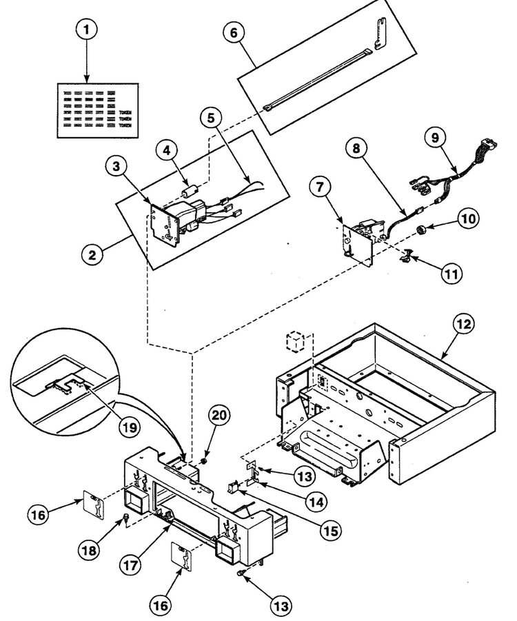 Control Cabinet Diagram and Parts List for SSE507QF1500  Speed Queen Dryer