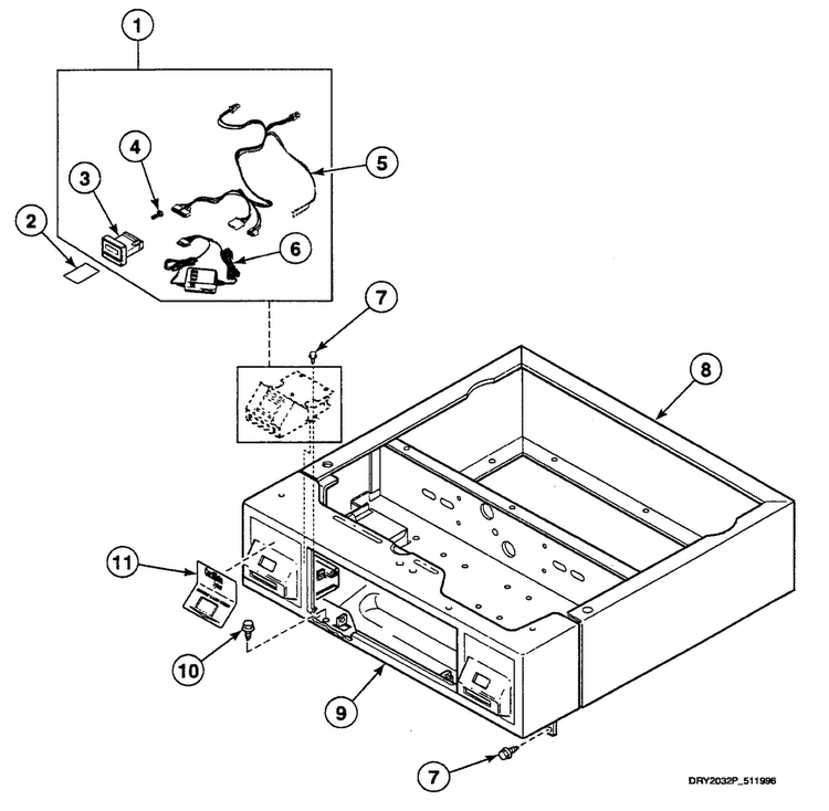 Card Reader Diagram and Parts List for SSE707QF  Speed Queen Dryer