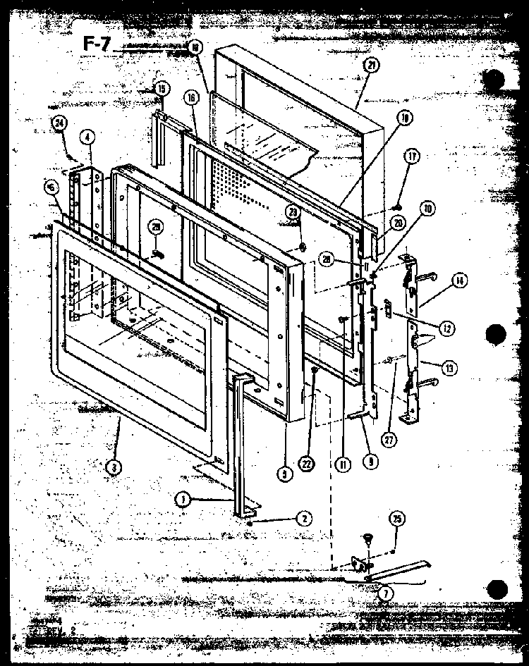 Section 4 Diagram and Parts List for RO-10A P74067-5M Amana Microwave