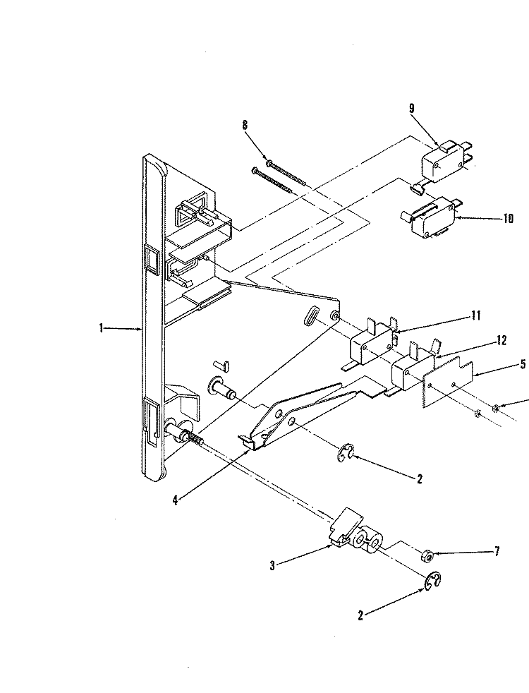 INTERLOCK SWITCH (CM46B - 9P) Diagram and Parts List for EPE7-21C819D  Hardwick Microwave Oven Combo
