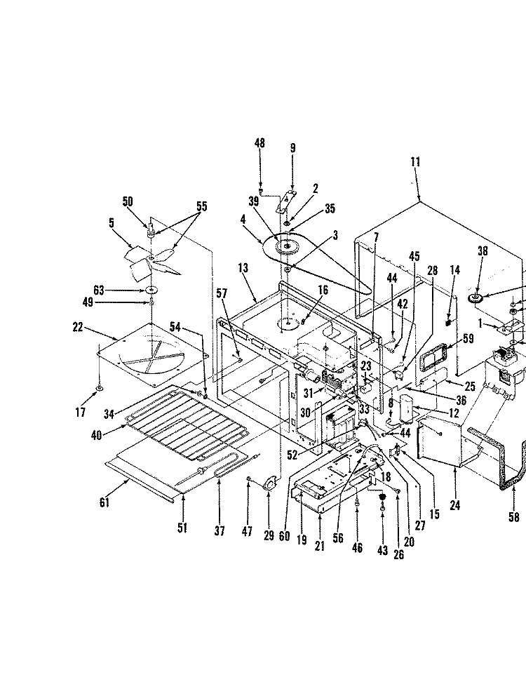 BODY (CM46B - 9P) Diagram and Parts List for EPE7-21C819D  Hardwick Microwave Oven Combo