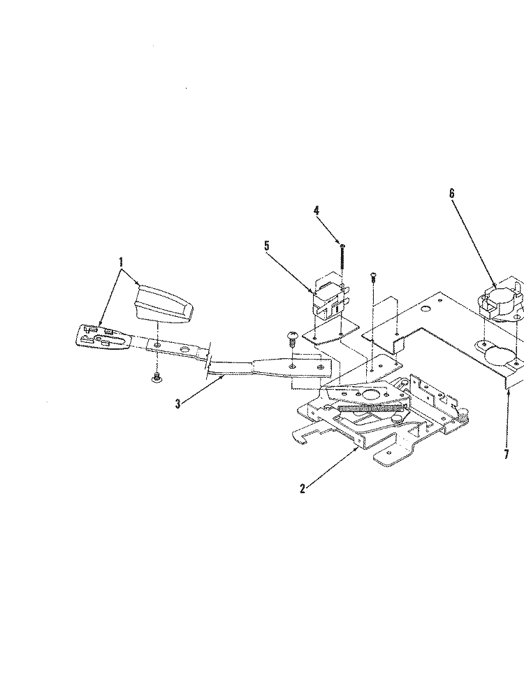 LATCH ASSEMBLY Diagram and Parts List for EPE7-21C819D  Hardwick Microwave Oven Combo