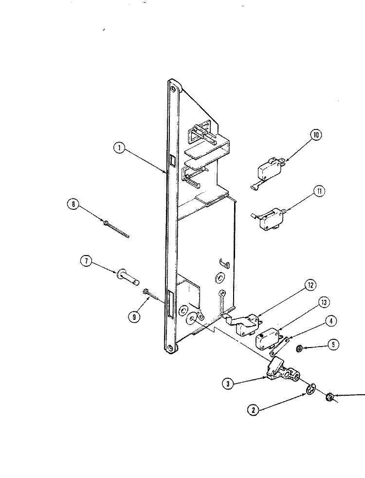 INTERLOCK SWITCH (CM46D - 9P) Diagram and Parts List for EPF7-21819AE  Hardwick Microwave Oven Combo