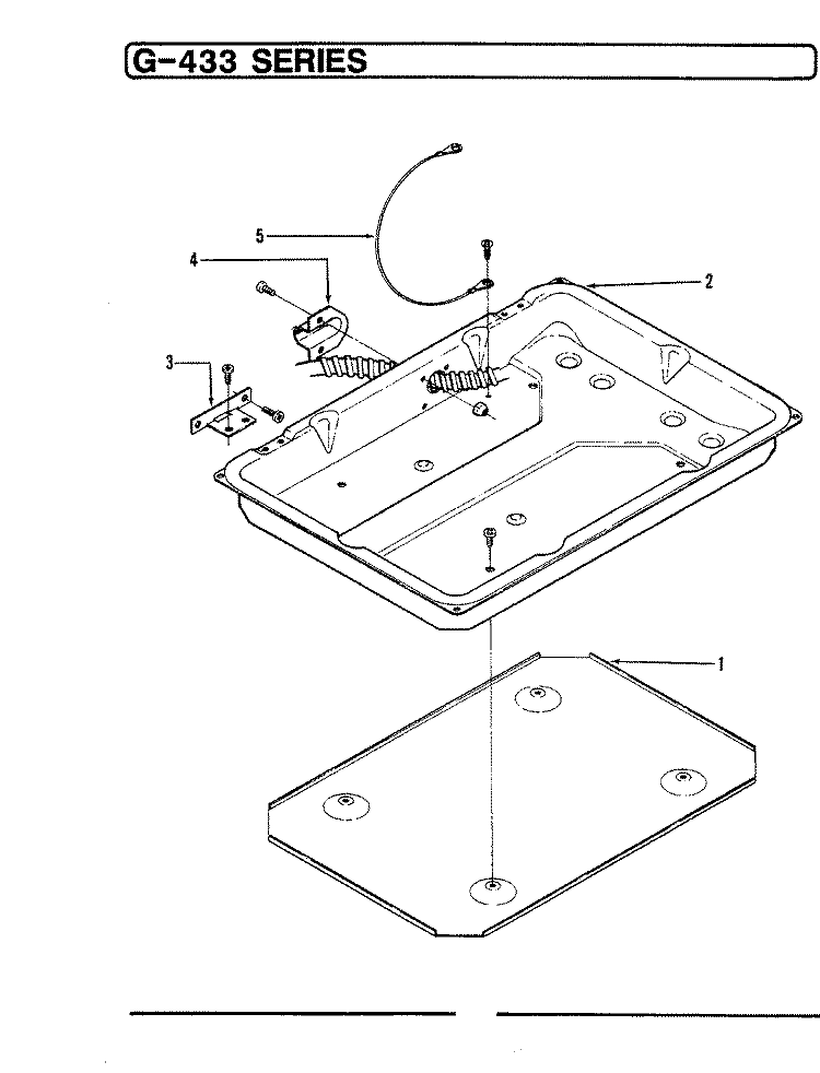 BURNER BOX Diagram and Parts List for G-433  Hardwick Cooktop