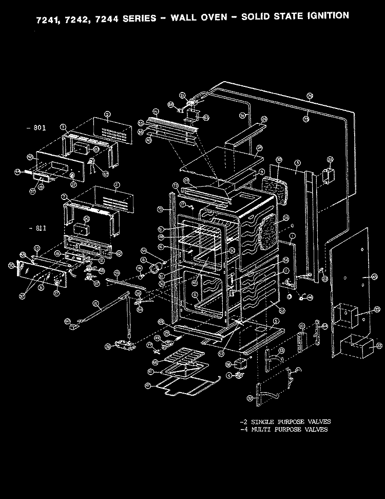 BODY Diagram and Parts List for CKD7244819A  Hardwick Wall Oven