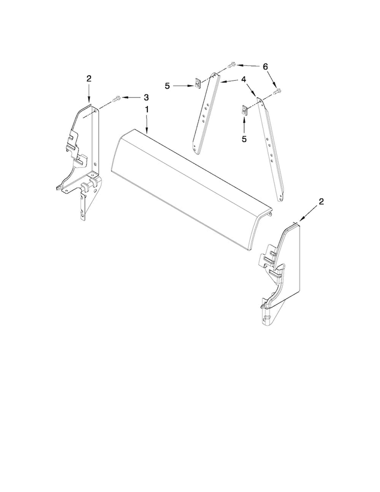 Backguard Parts Diagram and Parts List for AEP200VAW0  Amana Range