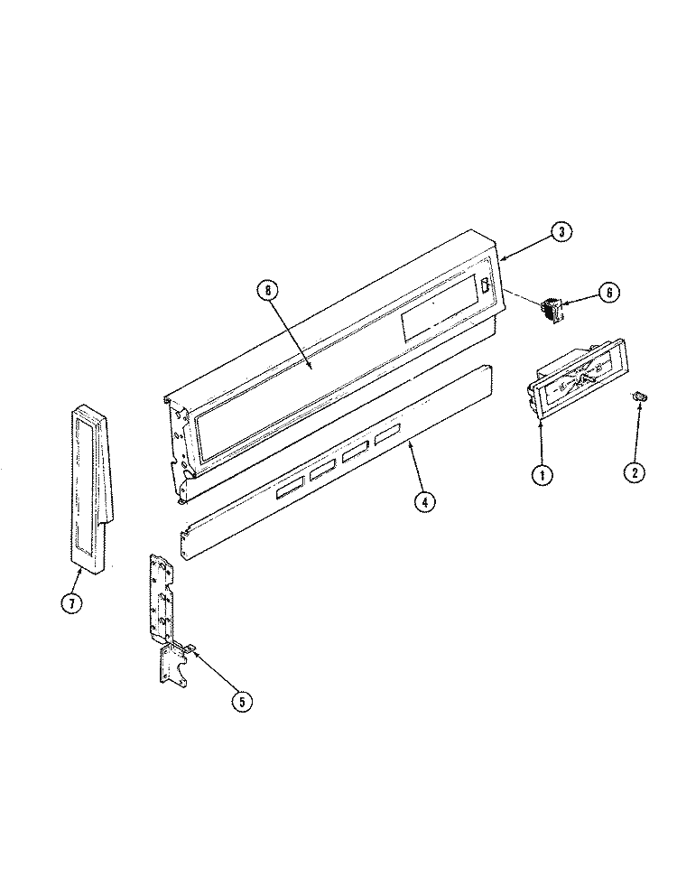 BACKGUARD PARTS Diagram and Parts List for 31HN-92KW  Magic Chef Range