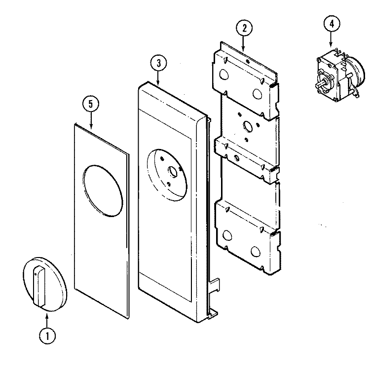 CONTROL Diagram and Parts List for CR151KWH  Crosley Microwave