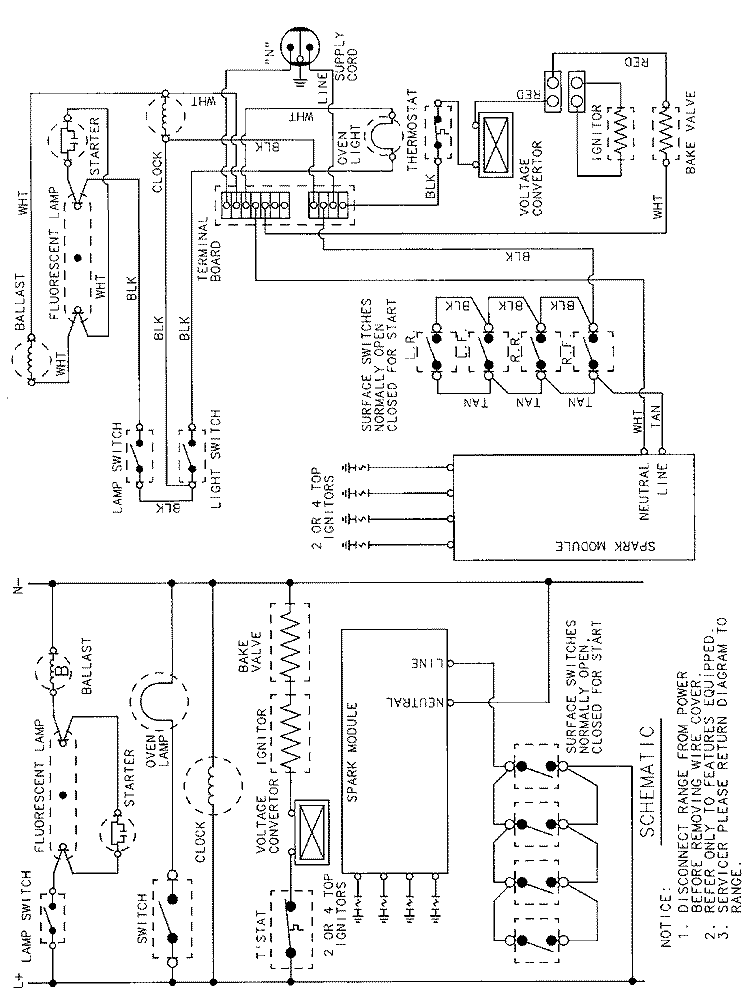 WIRING INFORMATION Diagram and Parts List for N3177VUV  Norge Range