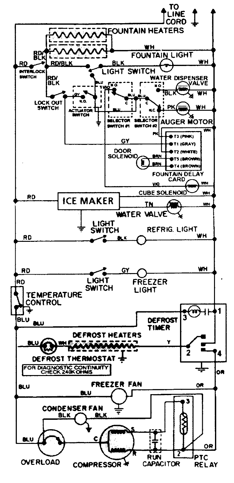 WIRING INFORMATION Diagram and Parts List for MX411  Admiral Refrigerator