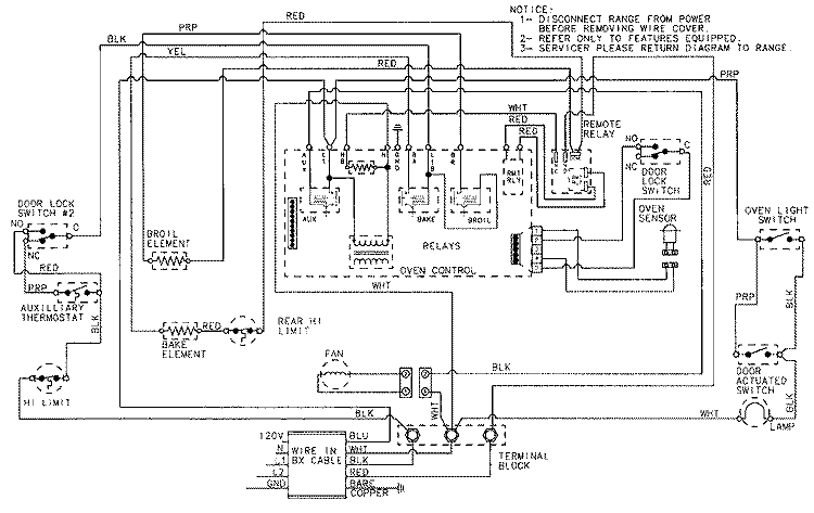 WIRING INFORMATION Diagram and Parts List for CWE9000CDB  Maytag Wall Oven
