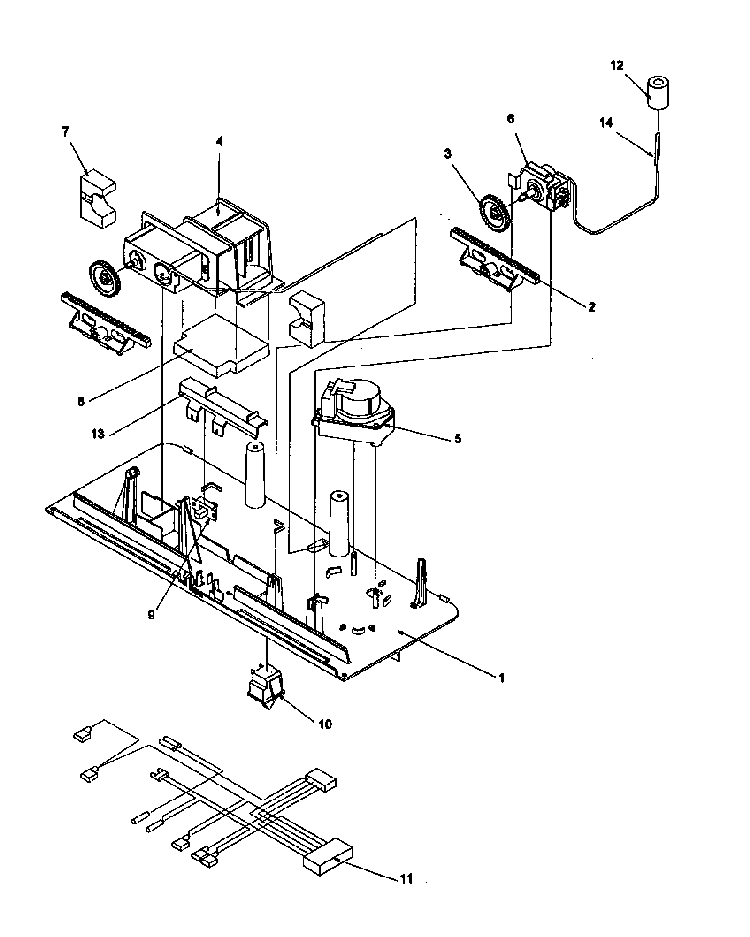 Control Assembly Diagram and Parts List for GTA18B2L-P1192602WL  Amana Refrigerator
