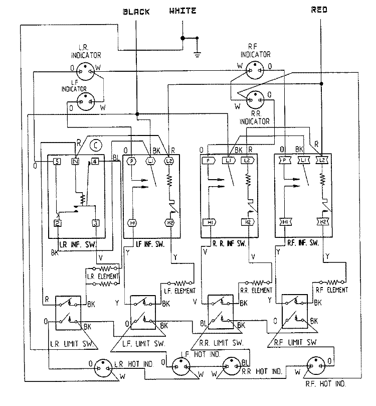 WIRING INFORMATION Diagram and Parts List for CCE3400B  Jenn-Air Cooktop