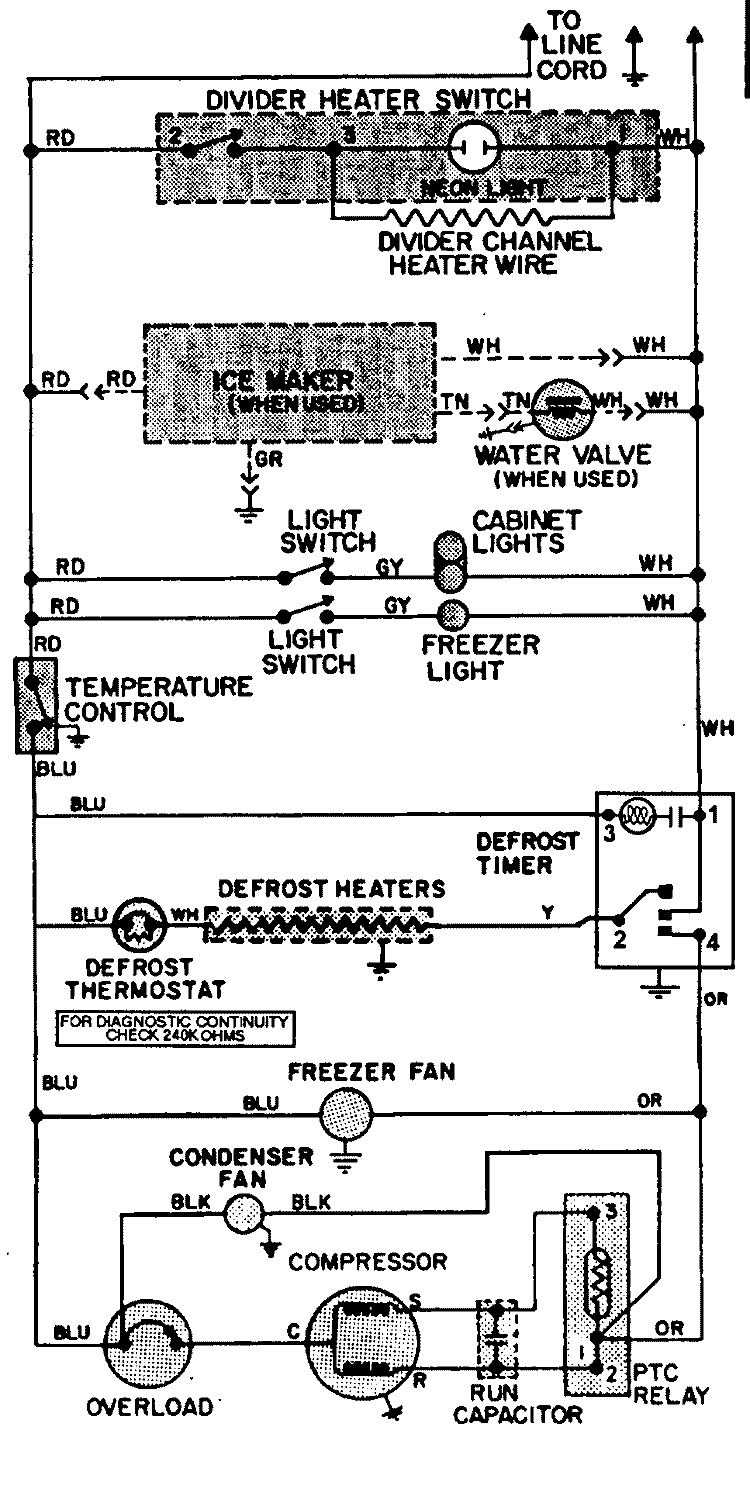 WIRING INFORMATION Diagram and Parts List for JRTE199B  Jenn-Air Refrigerator