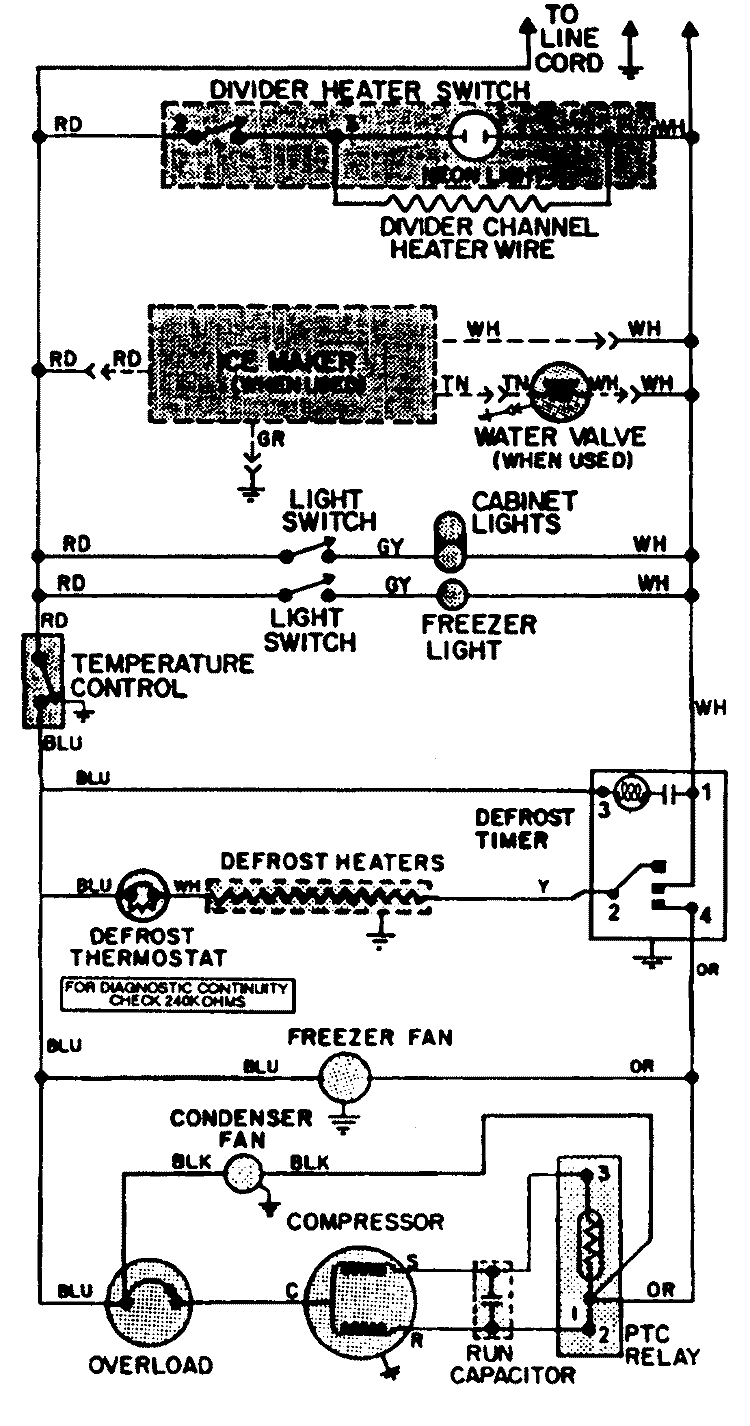 WIRING INFORMATION Diagram and Parts List for JRTF2150A  Jenn-Air Refrigerator