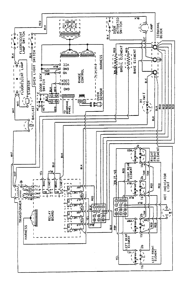 WIRING INFORMATION Diagram and Parts List for CRE9900ACB  Maytag Range