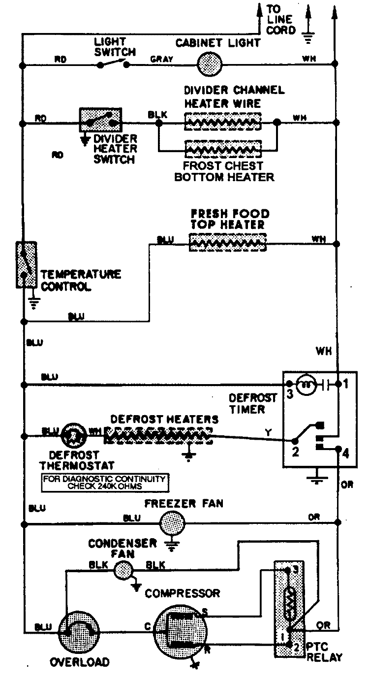WIRING INFORMATION Diagram and Parts List for GT17B6N3EA  Maytag Refrigerator