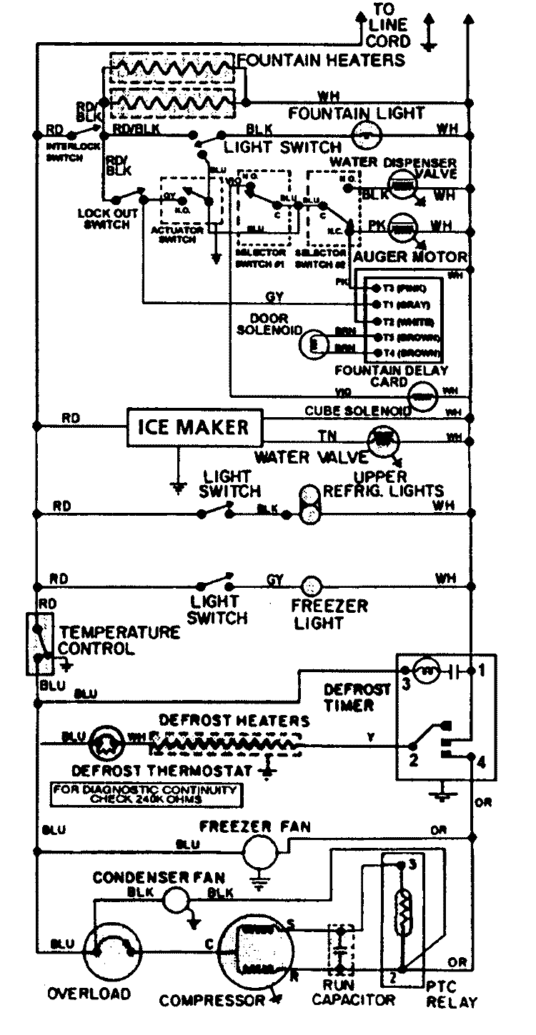 WIRING INFORMATION Diagram and Parts List for JRSD209B  Jenn-Air Refrigerator