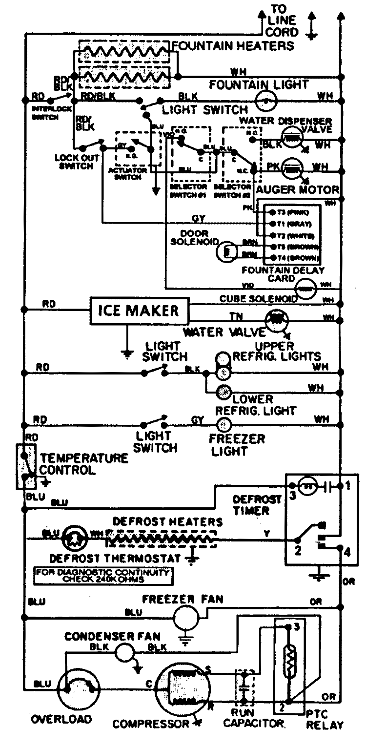 WIRING INFORMATION Diagram and Parts List for JRSDE229A  Jenn-Air Refrigerator