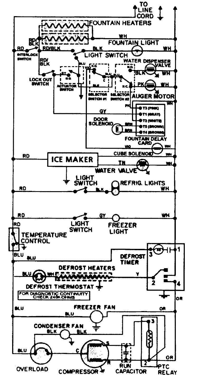WIRING INFORMATION Diagram and Parts List for JRSD209TB  Jenn-Air Refrigerator