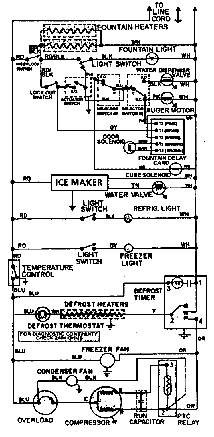 WIRING INFORMATION Diagram and Parts List for JRSD2250W  Jenn-Air Refrigerator
