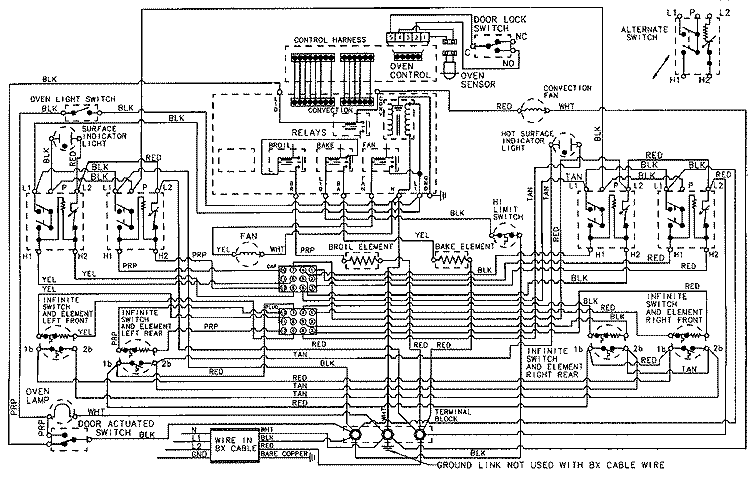 WIRING INFORMATION Diagram and Parts List for 6896XVB  Magic Chef Range