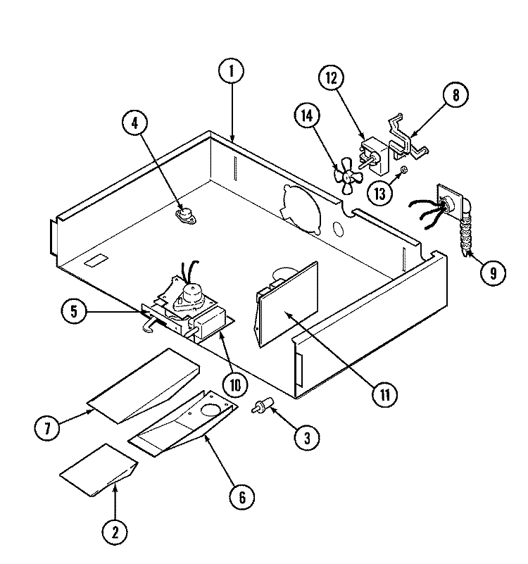 INTERNAL CONTROLS Diagram and Parts List for CWE6800ACE  Maytag Wall Oven