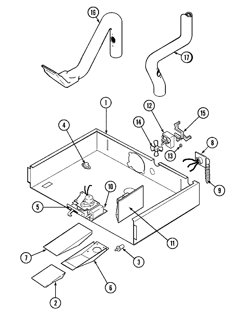INTERNAL CONTROLS Diagram and Parts List for JEW9630AAB  Jenn-Air Wall Oven