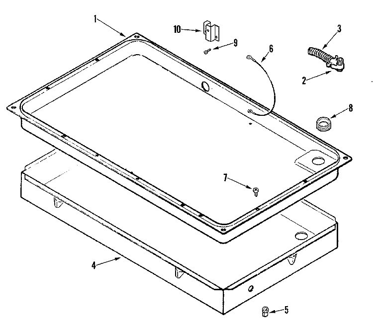 BODY Diagram and Parts List for CEC1536AAW  Magic Chef Cooktop