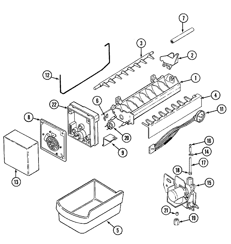 OPTIONAL ICE MAKER KIT (ICE) Diagram and Parts List for GS20Y8V  Maytag Refrigerator