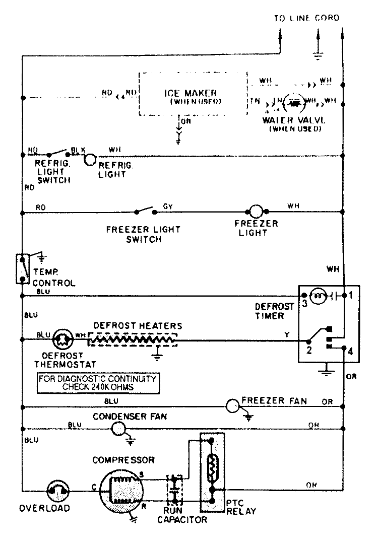 WIRING INFORMATION Diagram and Parts List for GS20Y8V  Maytag Refrigerator