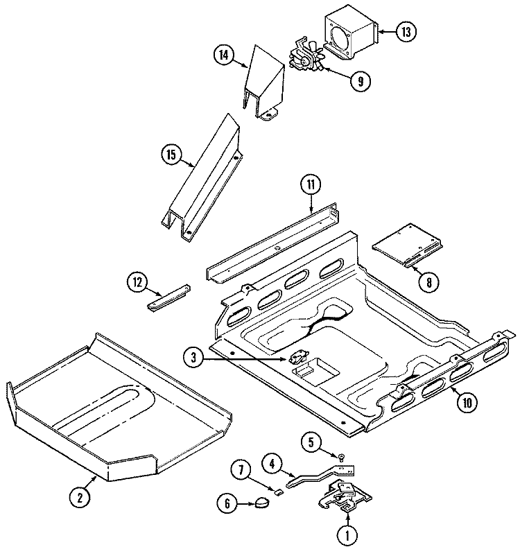 INTERNAL CONTROLS Diagram and Parts List for L6892VVV  Norge Range