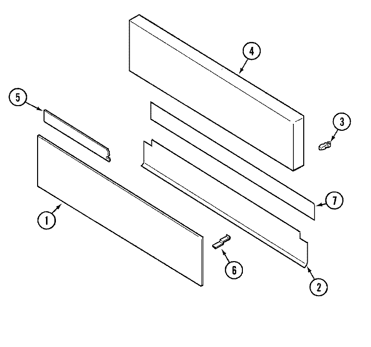 ACCESS PANEL Diagram and Parts List for SVE47600B  Jenn-Air Range