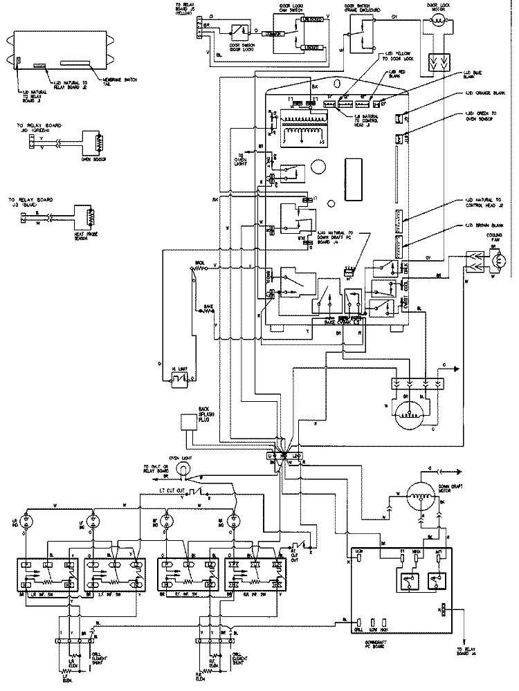 WIRING INFORMATION Diagram and Parts List for SVE47600BC  Jenn-Air Range