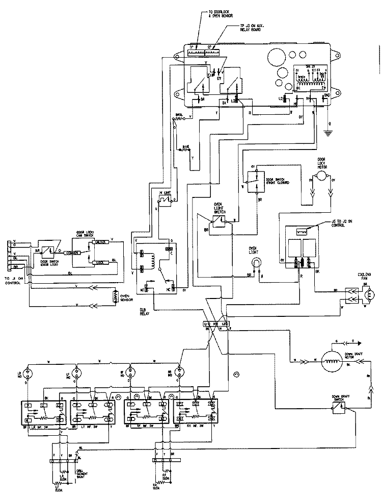 WIRING INFORMATION (SVE47100BC / WC) Diagram and Parts List for SVE47100BC  Jenn-Air Range