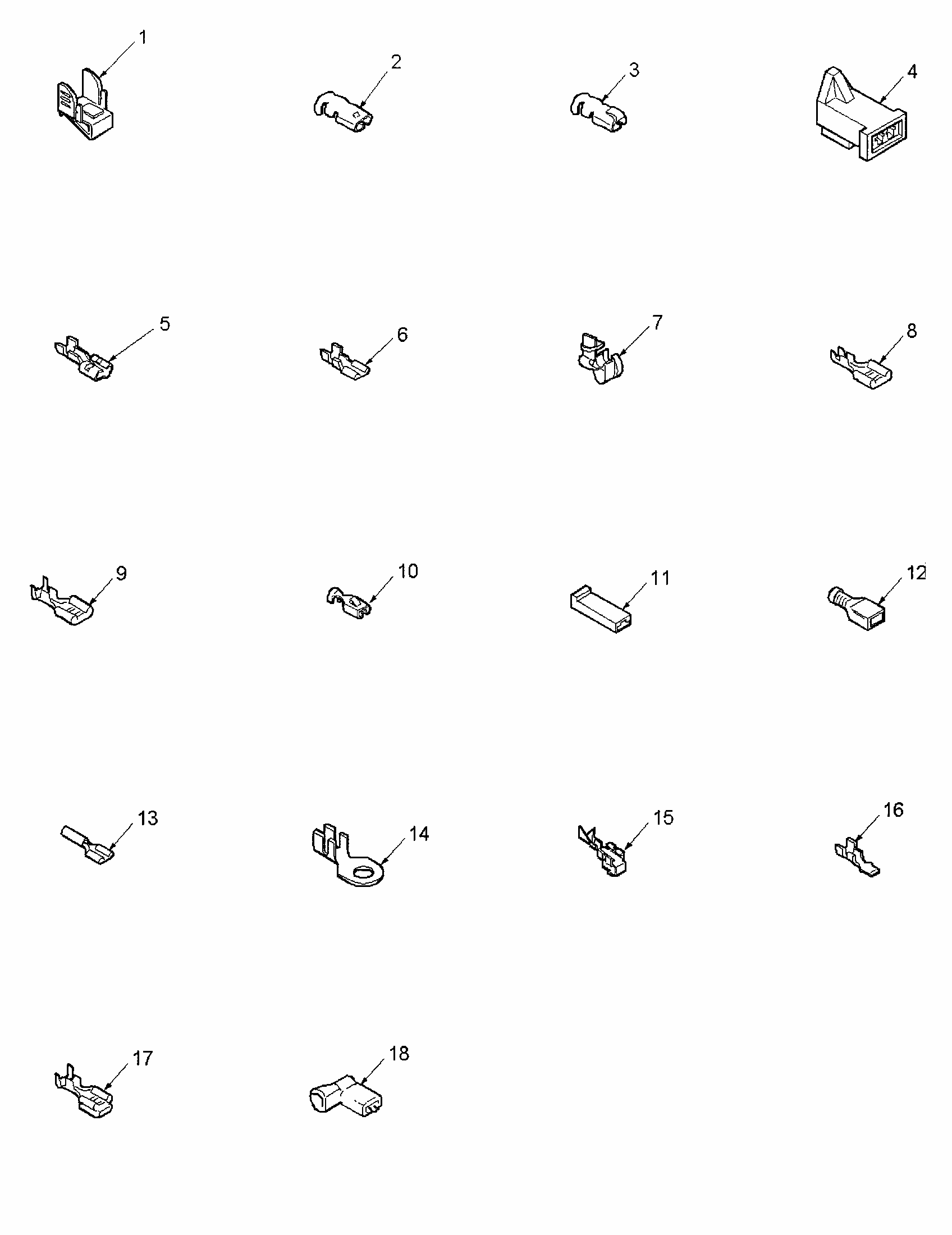 Terminals Diagram and Parts List for LGA80AL-PLGA80AL  Amana Dryer