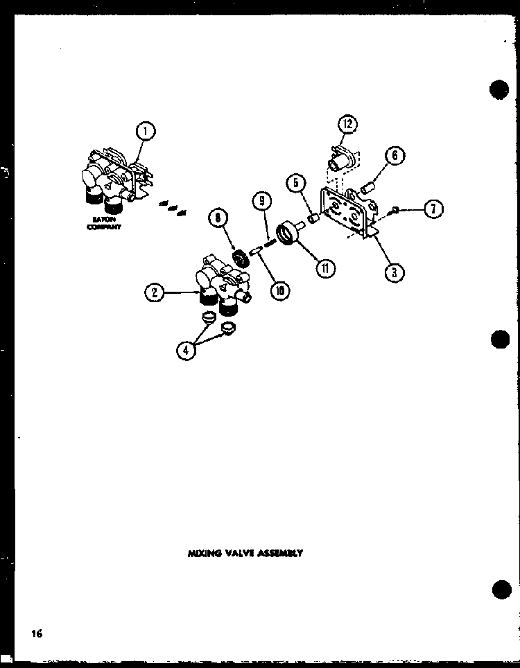 Section 5 Diagram and Parts List for LW3903W P1110506W Amana Washer