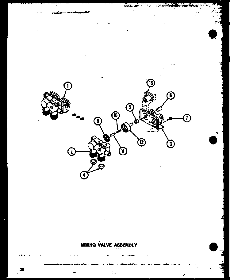 Section 16 Diagram and Parts List for LW3303W P1164316WW Amana Washer