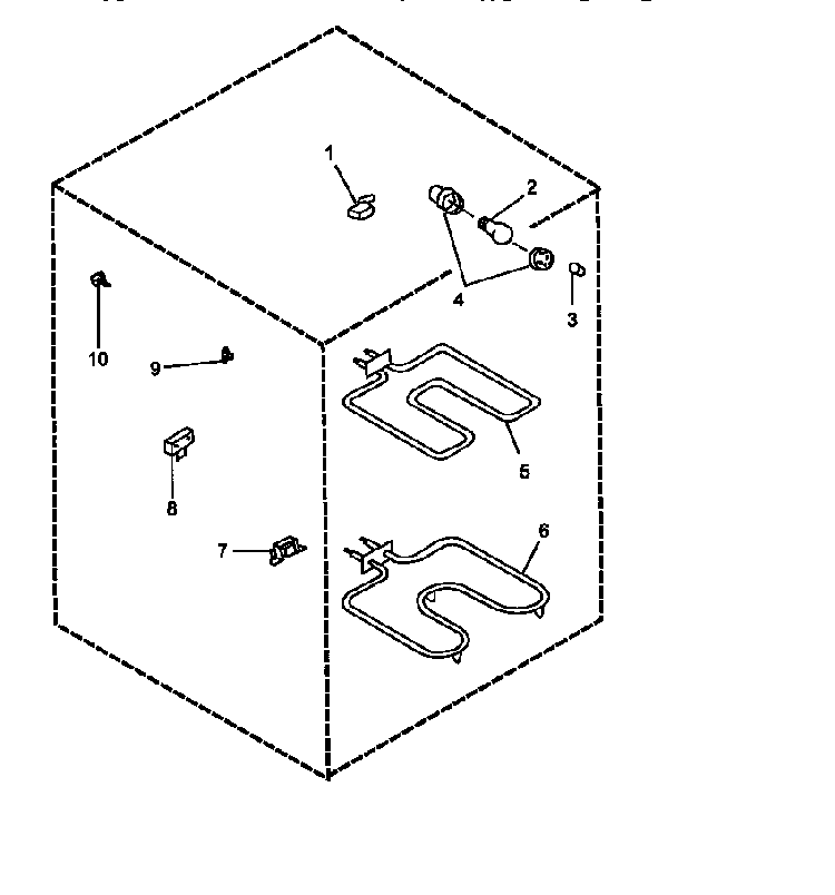 Electrical Components Diagram and Parts List for ART6600E-P1142640NE  Amana Range