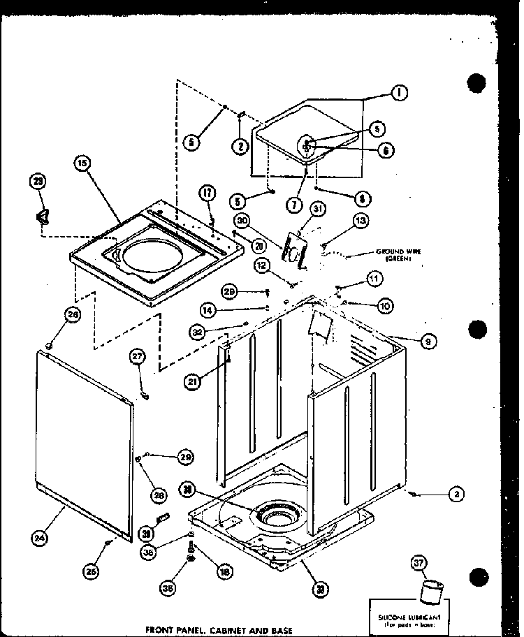 Section 15 Diagram and Parts List for LW1502 P7762132W Amana Washer